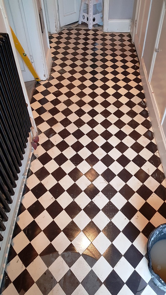 Victorian Tiled Hallway After Cleaning Rotherham