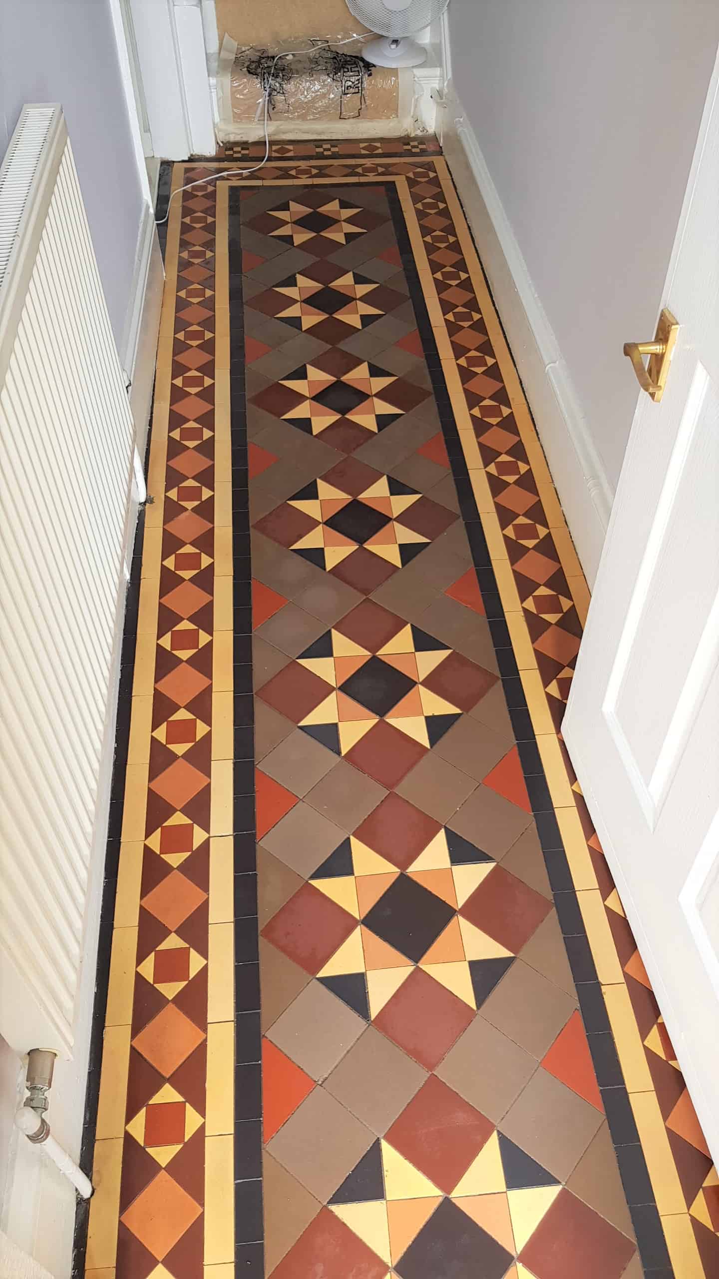 Victorian Tiled Hallway After Cleaning Doncaster