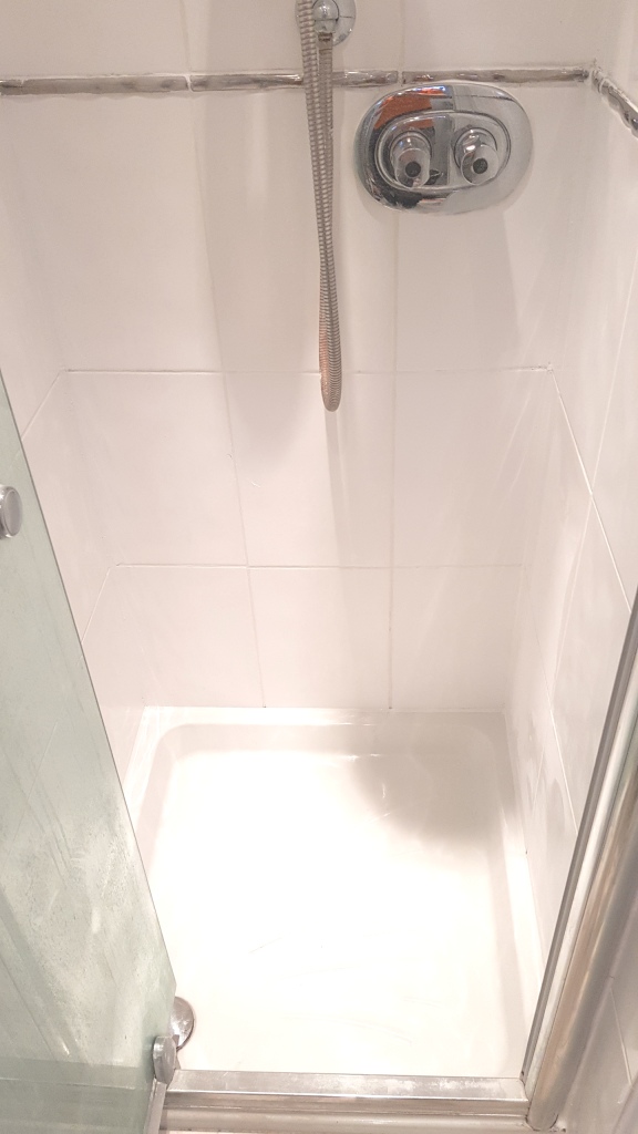 Ceramic Shower Tile and Grout After Revamp Sheffield