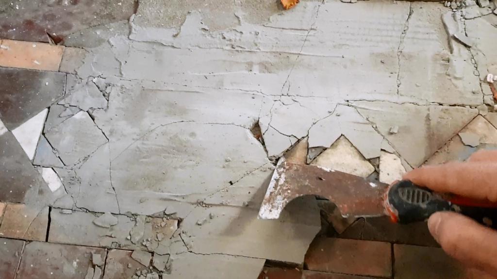 Victorian Floor Restoration Sheffield Chipping Away Self=Leveller Compound